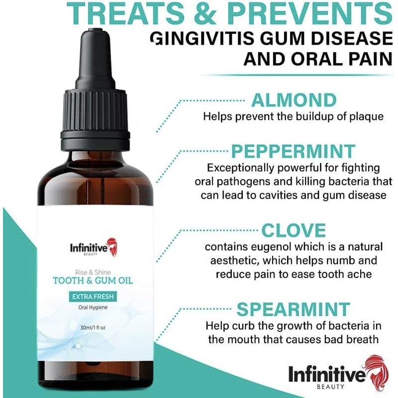 Infinitive Beauty Tooth & Gum Oil Twin Pack (30ml x2)