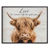 Scottish Highland Cow Wall Art - Inspirational Quotes - Farm