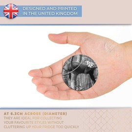 Destination Vinyl ltd Magnet for Refrigerator, Fridge BW - Cute Lesser Panda for Office, Cabinet and Whiteboard, Magnetic Stickers, 36093