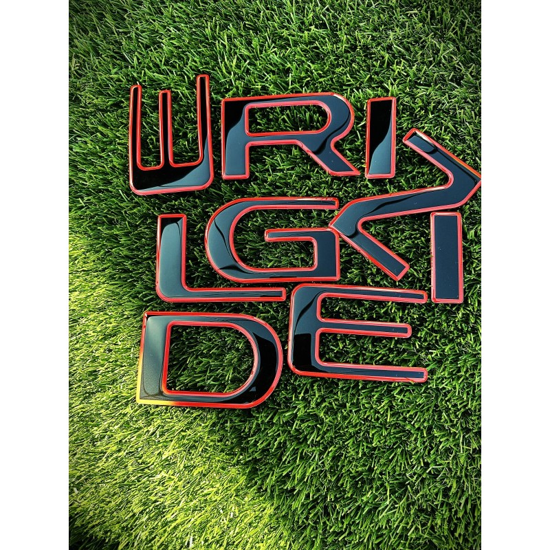 AUTOCARIMAGE RAISED TAILGATE LETTERS for RIDGELINE 2024 2025 RED REFLECTIVE