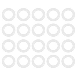 X AUTOHAUX Silicone O-Rings, 18mm OD 11mm ID 3.5mm Width VMQ Seal Gasket for Compressor Valves Pipe Repair, White, Pack of 20