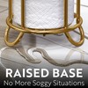 BROOKSTONE Toilet Paper Holder Stand, Modern and Minimal Free Standing