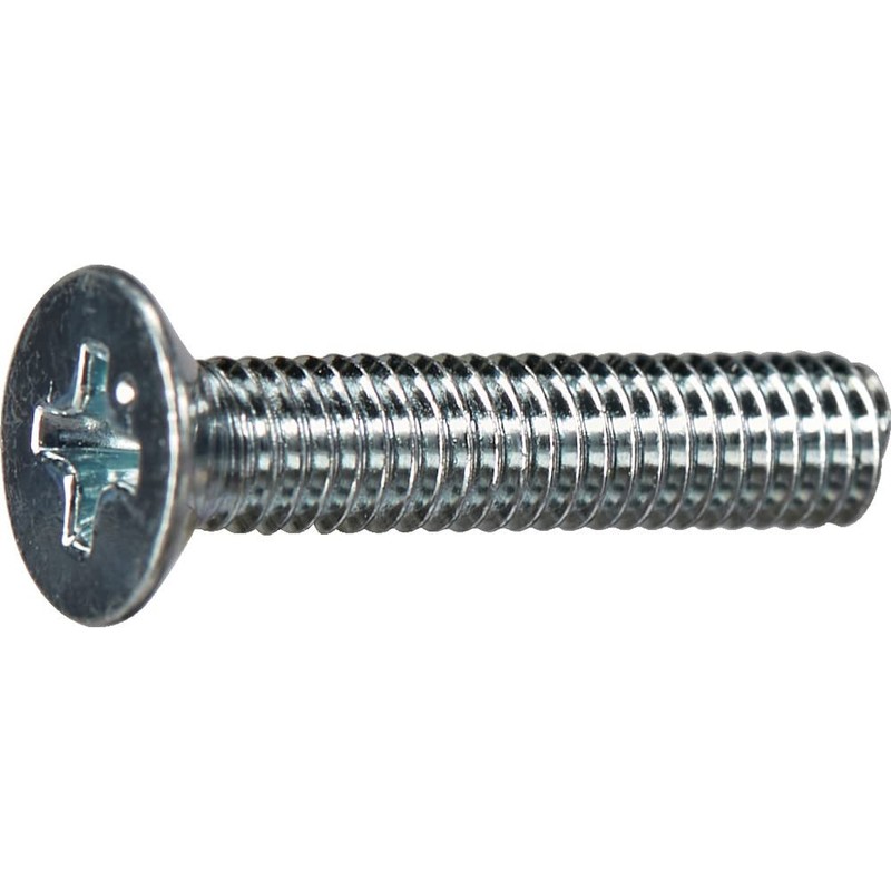 Trusco Y827-0512 Countersunk Head Machine Screws, Trivalent White, All Screws,