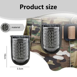 ZGGAZCA Flashlight Holder Duty Belt Basketweave Leather Pouch Accessories for Flash Flashlight Holders Case for Flashlights Durable Light Holder for Duty Belt Use