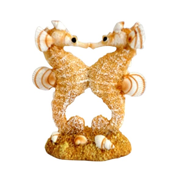Beachcombers 03286 Sand/Shell Kissing Seahorses, Tan