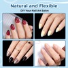 Extra Short Almond Nail Tips, 504pcs 12 Sizes, Soft Acrylic