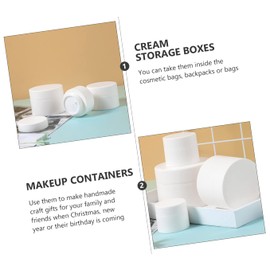 LALAFINA 10pcs Matte Ointment Jars Empty Cream Containers for Travel Packaging Moisturizer Sample Bottles for Skin Care Products Compact and Lightweight Design