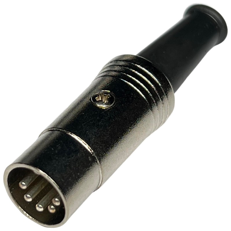 CESS Metal Body 5 Pin DIN Male Plug MIDI Cable