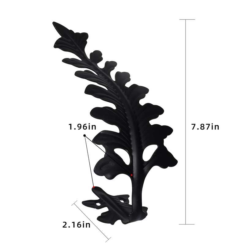 SUQ I OME 1 Pair European Big Leaf Curtain Tiebacks
