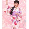 Bee saa01400 Yukata 3-Piece Set, Kids, Girls, Summer, Easy, Separate