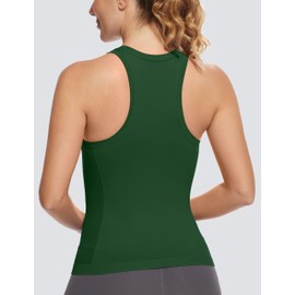 MathCat Workout Tops for Women Racerback Tank Tops Seamless Running Tank Tops Muscle Tank Sleeveless Gym Tops Yoga Athletic Shirts