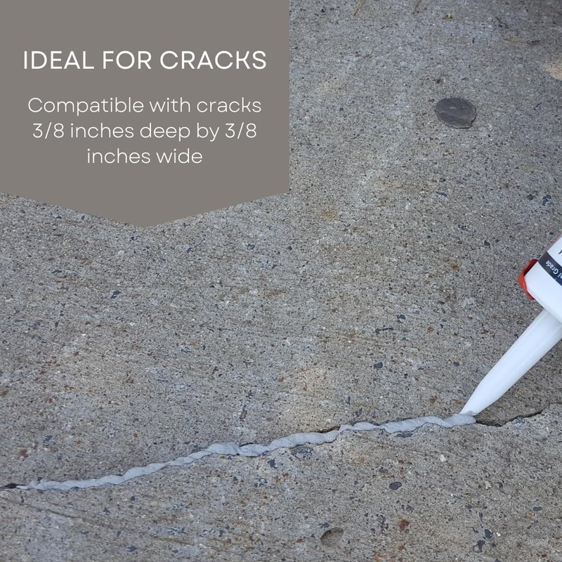 Akona Concrete Repair Tube - Liquid Crack Filler, Repair Cement,