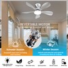 Ceiling Fans with Lights, 33 Inch Low Profile Ceiling Fan
