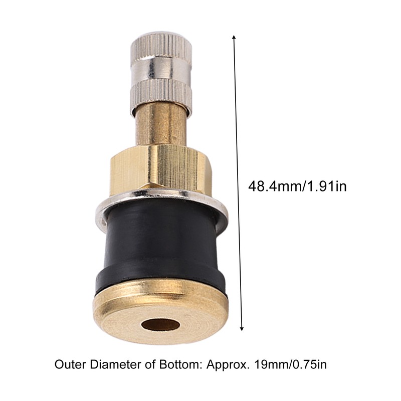 10 Pcs Brass Valve Stem TR501 High Strength Tubeless Truck
