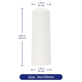 Labasics Cellulose Extraction Thimbles, 34 mm (1.34 inch) Diameter, 100 mm (3.94 inch) Length, Soxhlet Extraction Thimbles, 25 Pack