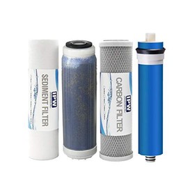 Replacement Water Filter Set for 4 Stage Reef-Aquarium Deionized Reverse Osmosis Water Filter System 75 GPD