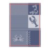 Ross Cotton Tea Towel Crab Martitim Blue 50 x 70