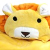 Yellow Lion Infant Flannel Blanket Stuffed Animal Head Baby Blanket