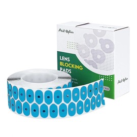 Aisitesy 1000Pcs Optical Lens Shade Pads Eyeglasses Edge Anti-Slip Eyeglasses Double Sided Adhesive Tape for Automatic Edge Handling Lenses (Black 0.71x0.91 inch) (7.09x11.42inch)