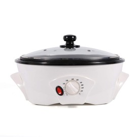 FLYHERO Coffee Bean Roaster, Coffee Roaster Machine 500g for Home Use 0-240℃ Roasting Machine Peanut Bean Home Coffee Roaster 110V (White 800w)