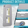Grey Left Driver Side Sun Visor with Mirror Compatible with