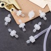 10pcs 1/4" (6mm) Plastic Check Valve Hose Barb Non Return