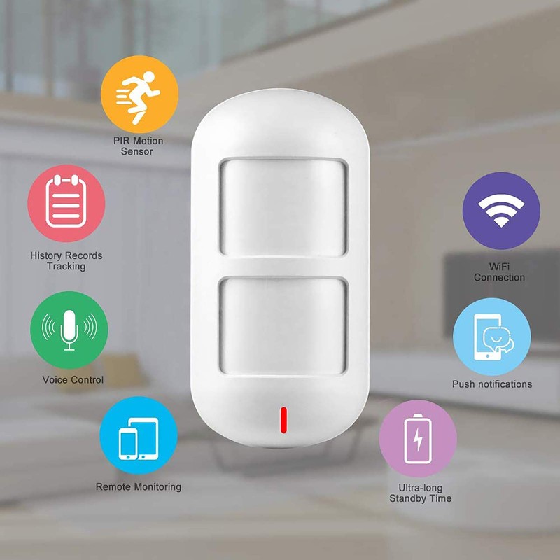 Wolf-Guard HW-W06 2.4G Wi-Fi Motion Detector Alarm, Pet-friendly, Work with