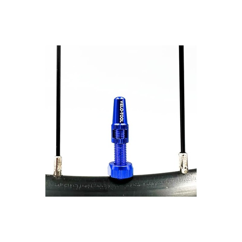 Bicycle Tubeless Tyre Valves (Blue, 44mm) (Blue, 44mm)