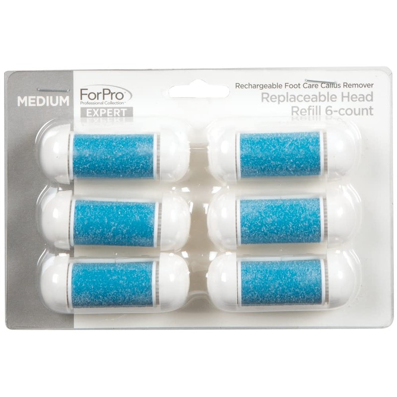 ForPro Expert Rechargeable Foot Care Callus Remover Replaceable Head Refill,