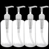Plastic Bottles with Pump Dispenser, 18 OZ (540ml) Empty, Refillable
