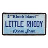 Rhode Island License Plate Patch Little Rhody State Sublimated Iron