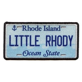 Rhode Island License Plate Patch Little Rhody State Sublimated Iron On