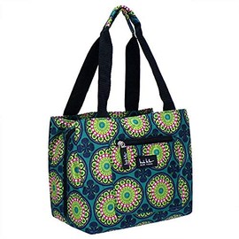 Nicole Miller of New York Insulated Lunch Cooler 11 Lunch Tote (Charming Blue)