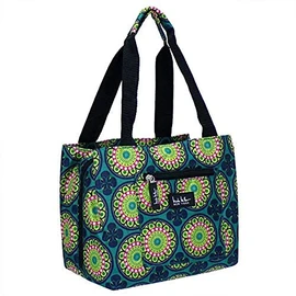 Nicole Miller of New York Insulated Lunch Cooler 11 Lunch Tote (Charming Blue)
