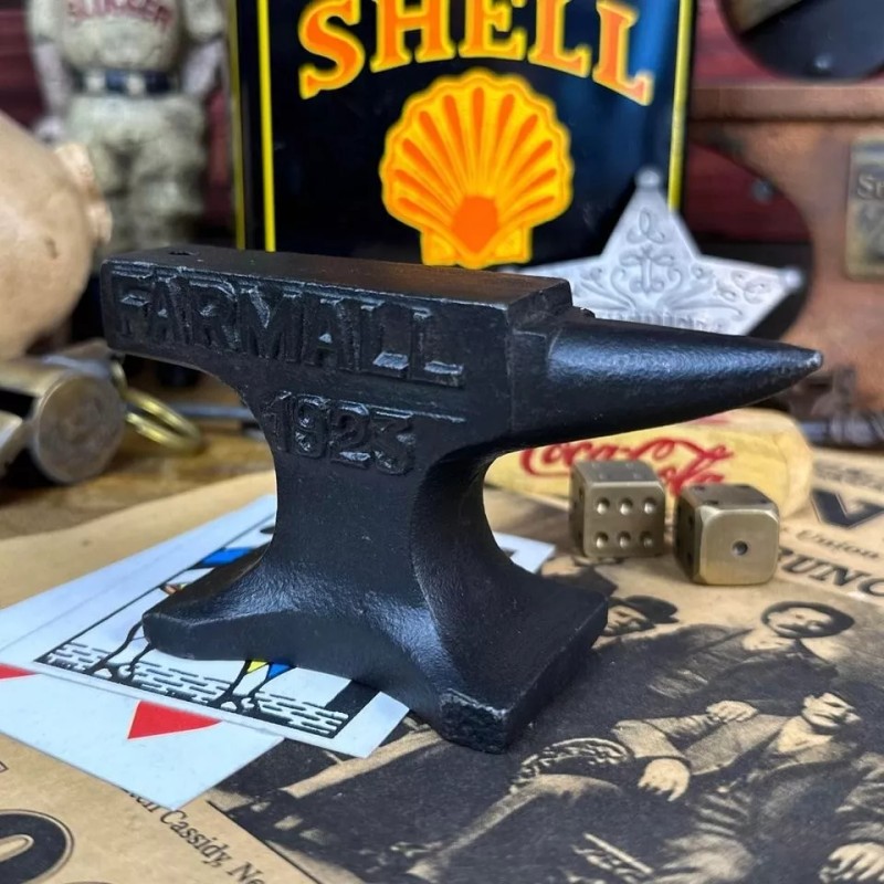 Farmall Tractors 1923 Cast Iron Anvil With Antique Finish