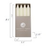 Northern Lights Candles - 7" 12pk Tapers - Ivory -