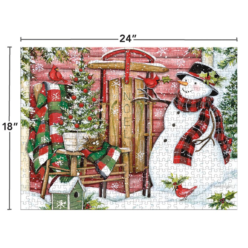 LANG Snowman & Sled Puzzles - 500 Pc (5039197)