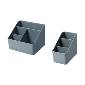 BUGUUYO 2pcs Multi-Compartment Toiletry Storage Box for Cosmetics and Jewelry Compact Organizer for Students Dusty Easy to Clean and Portable