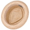 Lipodo Classic Diamond Crown Straw Hat Porkpie Sun Hat Made