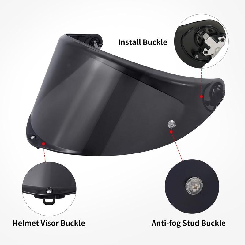 MXJ Gear K6 Helmet Visor for K6/K6s Visor Helmet Face