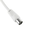 20m White TV Antenna Cable PAL Male to Male Aerial