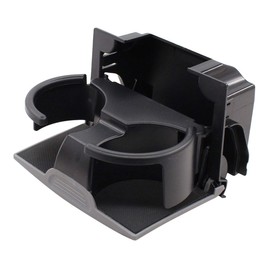 NewYall Gray Rear Seat Center Console Cup Holder for Nissan Pathfinder 2005-2012, Xterra 2005-2015, Frontier 2005-2019