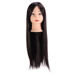 Hair Styling Training Head, Hair Practice Head, Long Hair Mannequin Head Professional Hairdresser Hair Care Styling Training Dolls Head for Salon
