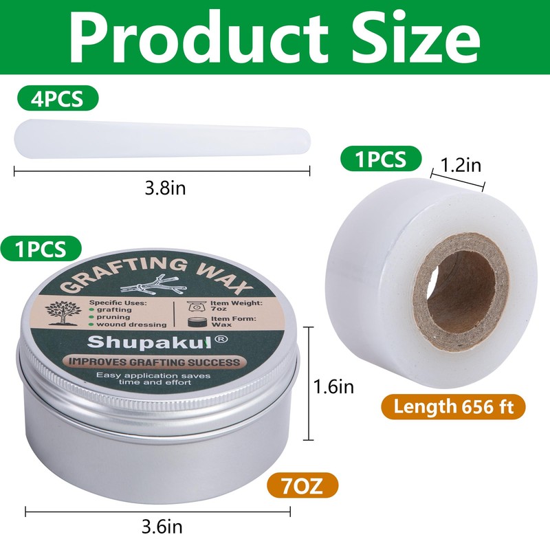Shupakul Tree Grafting Wax Set, Tree Wound Pruning Sealer with