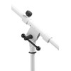 On-Stage MS7801W Telescoping Microphone Boom Stand, White