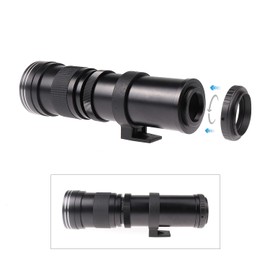 Hersmay 420-800mm F/8.3-16 Telephoto Zoom Lens Manual Focus Super Telephoto Lens for Nikon D500 D600 D610 D700 D750 D800 D810 D850 D3500 D5000 D5100 D520 000 D5300 D5500 D5600 D7100 D7200 D7500