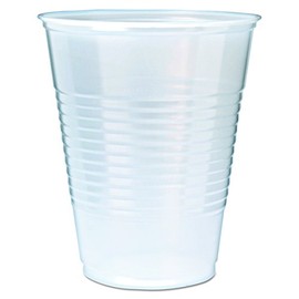 Fabri-Kal RK12 12-Ounce Capacity 3.4-Inch Top Width by 2.1-Inch Bottom Width by 3.9-Inch Height Translucent Polystyrene RK Drink Cup 50-Pack (Case of 20)