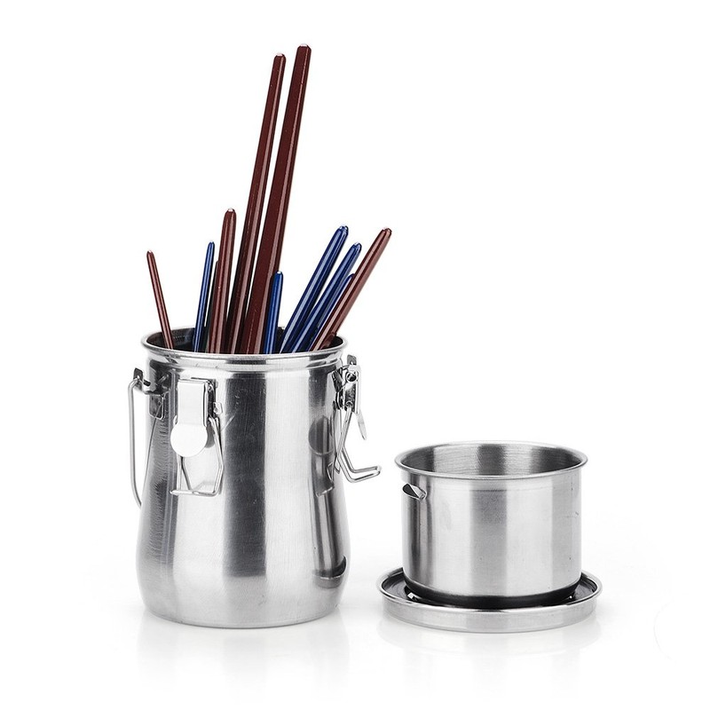 Arrtx Portable Stainless Steel Leak-Proof Premium Brush Washer with Lid