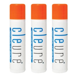 Cleure Organic All Natural Lip Balm - Paraben Free, Fragrance Free, Flavor Free, & Petroleum Free SPF Lip Balm & Hydrating Lip Butter (.15 oz, 1 tube)
