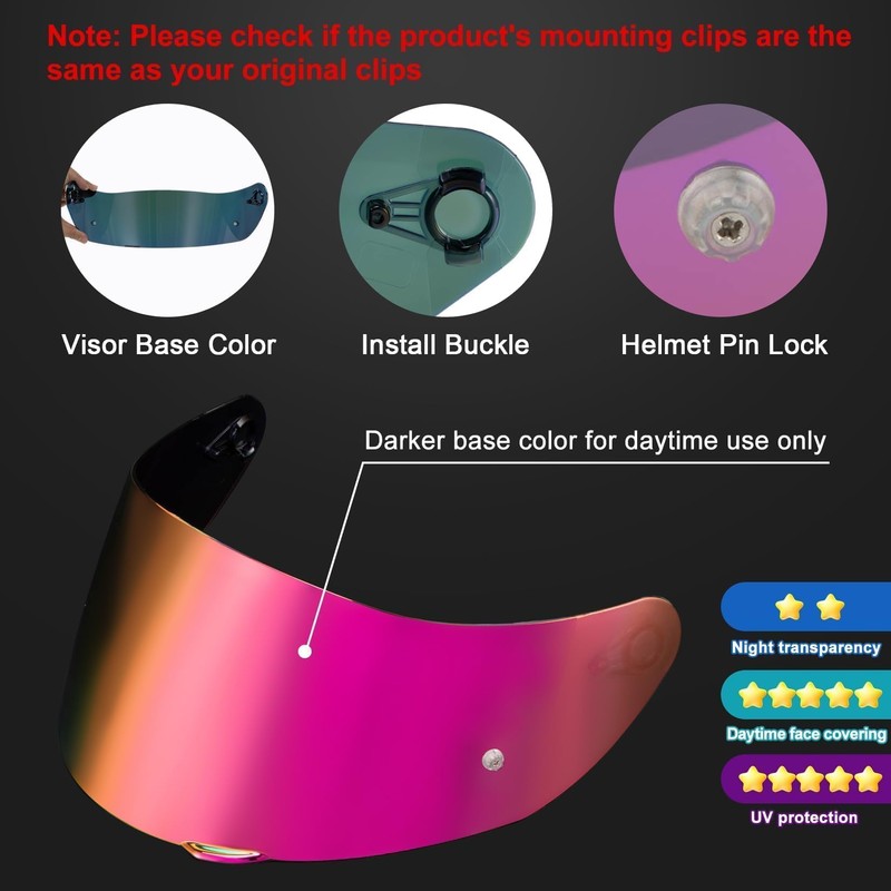 PSLER k1s Visor - k1 Helmet Visor k3sv Tinted Visor